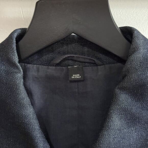 $1,650 Denim / Satin Jacket - Picture 4 of 10